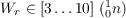 $W_r \in [3 \dots 10]\ ({}_0^1n)$